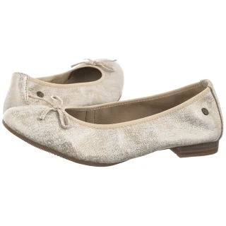 Baleriny Maciejka Beżowe/Złote P6800-26/00-0