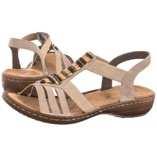 Sandały Rieker Beżowe 60851-62 Beige