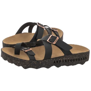 Japonki Asportuguesas Capri L Eco Nubuck Black P018331000