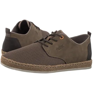 Półbuty Rieker Beżowe B2648-64 Beige