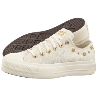 Trampki Converse CTAS Lift OX Egret/Egret/Gold A17597C