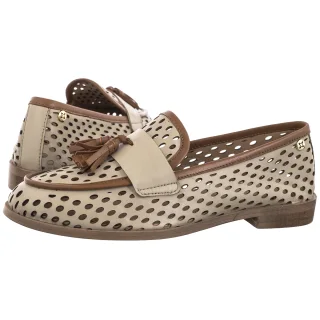 Mokasyny Maciejka Jasnobeżowe HJ760-14/00-1