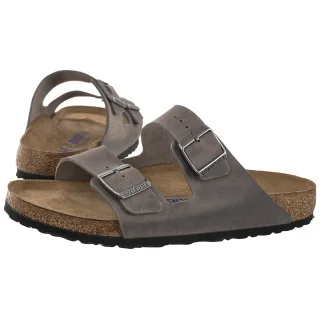 Klapki Birkenstock Arizona BS Soft Footbed Iron Oiled Leather 0552801