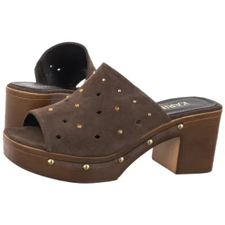 Klapki Karino Brązowe 5910/015-P