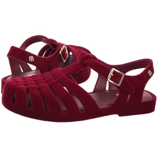 Sandały Melissa Possession Velvet II A 37845/BN606 Red Flocked