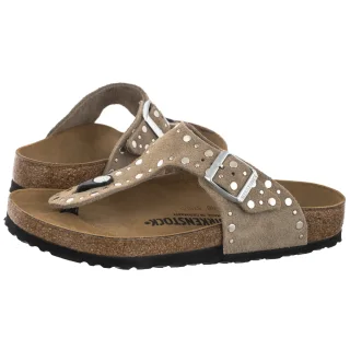 Japonki Birkenstock Gizeh Rivet Border Taupe 1029388
