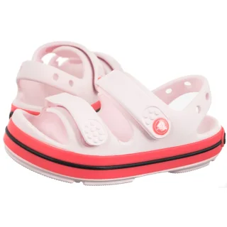 Sandałki Crocs Crocband Cruiser Neon Band Sandal Kid's Bubble Ice/Pink Blast 213346-7DE