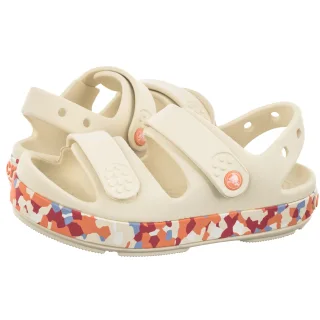 Sandałki Crocs Crocband Cruiser Glow Confetti Sandal Kids Summit White/Guava 212527-2MK