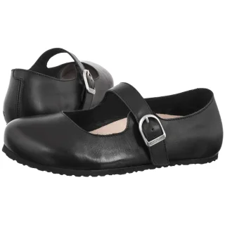 Baleriny Birkenstock Santa Clarita Black 1030709 Leather
