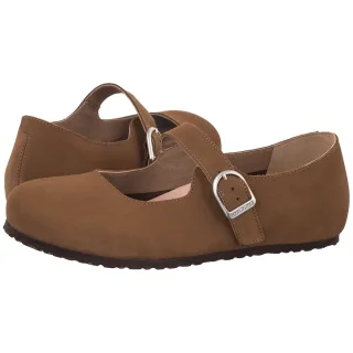 Baleriny Birkenstock Santa Clarita Dark Tea 1032676 Nubuck