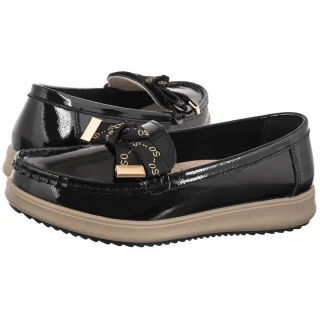 Mokasyny Filippo Czarne DP6457/26 BK