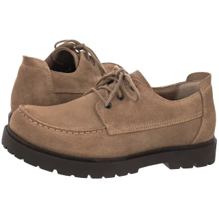 Półbuty Birkenstock Highwood Mod Lace Low Gray Taupe 1031884 Suede