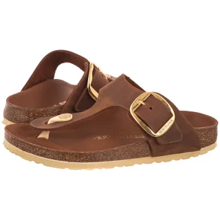 Japonki Birkenstock Gizeh Big Buckle Cognac Leather Oiled 1018785