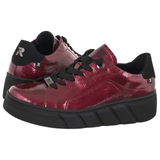 Sneakersy Rieker Czerwone W2601-35 Red