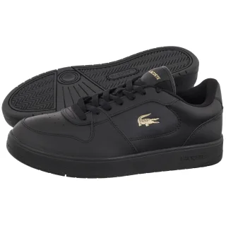 Sneakersy Lacoste Court Ace 126 2 SMA BLK/GLD-Leather 751SMA01561V7