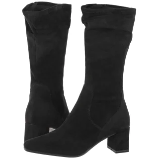Kozaki Caprice Czarne 9-25303-47 044 Black Stretch