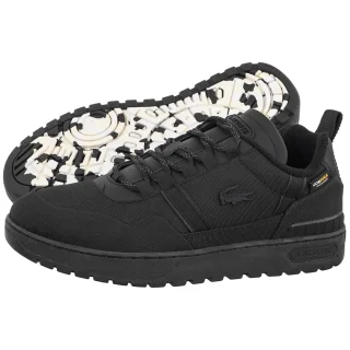 Sneakersy Lacoste T-Clip Wntr 224 2 SMA Blk/Blk-Textile 748SMA003802H