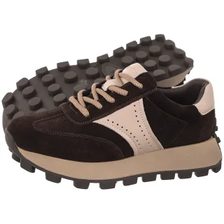 Sneakersy Filippo Ciemnobrązowe DP7976/26 D BR