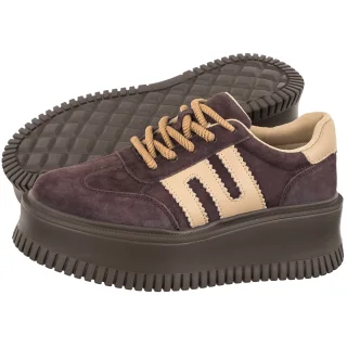 Sneakersy Filippo Ciemnobrązowe DP7111/26 D BR