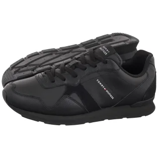 Sneakersy Tommy Hilfiger T Hilfiger Core Lth Runner Black FM0FM06002 BDS