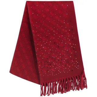 Szal Guess Jewels 65 x 180 cm Jacquard Scarf AW5658 POL03 BUR