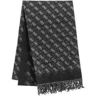 Szal Guess Jewels 65 x 180 cm Jacquard Scarf AW5658 POL03 BLA