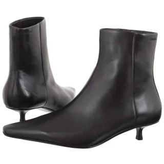 Botki Calvin Klein Kitten Heel Ankle Boot LTH Fudge HW0HW03165 VH2