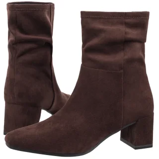 Botki Caprice Brązowe 9-25304-47 302 Dk Brn Stretch