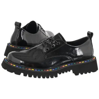 Półbuty Filippo Czarne Lakierowane DP8341/26 BK L