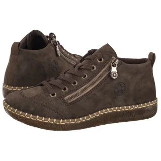 Półbuty Rieker Brązowe N2414-25 Brown