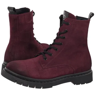 Workery Tamaris Bordowe 1-25269-41 544 Bordeaux Croco