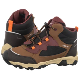 Trzewiki Geox J Magnetar Boy B Abx C - Brown/Bordeaux J463ZC 050FU C6311