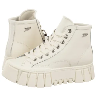 Sneakersy Tommy Hilfiger Tjw Platform Sneaker Leather Mc Ivory EN0EN03133 YBI