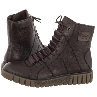 Botki Rieker Brązowe Y3421-26 Brown