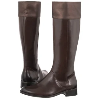 Oficerki Caprice Brązowe 9-25511-41 329 Dk Brown Comb