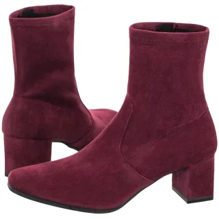 Botki Caprice Bordowe 9-25354-41 514 Bordeaux Strech Vegan