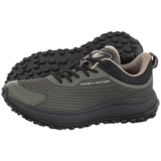 Sneakersy Tommy Hilfiger The Canyon X M Knit Runner Pewter Green FM0FM006067 MRH