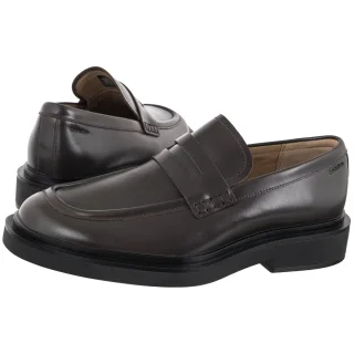 Mokasyny Calvin Klein Sq Rubber Band Loafer Wax Lth Turkish Coffee HM0HM02273 GE7
