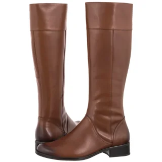 Oficerki Caprice Koniakowe 9-25511-41 303 Cognac Nappa