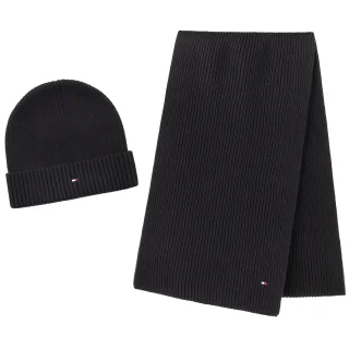 Zestaw prezentowy czapka i szal Tommy Hilfiger TH Flag Beanie And Scarf AM0AM14584 BDS