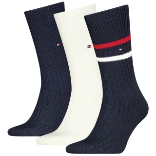 Skarpetki 3 pary Tommy Hilfiger TH Men Sock 3P Giftbox Bootsock Navy 701241160 001