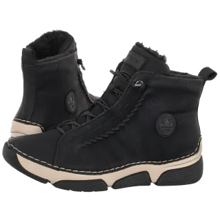 Trzewiki Rieker Czarne 45912-00 Black
