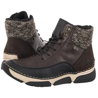 Trzewiki Rieker Brązowe 45956-25 Brown Combination