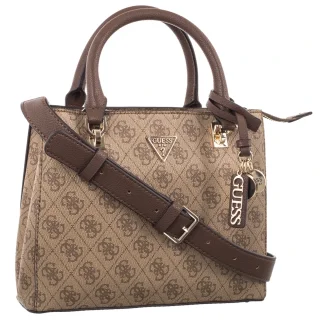 Torebka Guess Noelle II Sml Multi Comp Stchl HWBG96 72050 Latte Logo/Brown