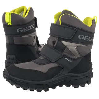 Śniegowce Geox Himalaya Boy Dark Grey/Lime J46FRE 0FU50 C1267
