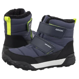 Śniegowce Geox Trekkyup Boy Navy/Lime J66MBA 0FU54 C0749