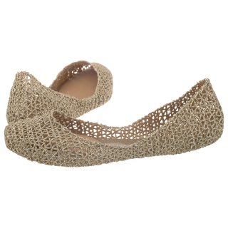 Baleriny Melissa Campana Papel VII AD 31512/50712 Gold Glitter