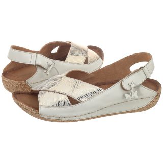 Sandały Maciejka Kremowe 00994-37