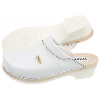 Drewniaki Buxa Supercomfort Białe FPU10