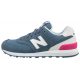 Buty New Balance WL574CNB Niebieskie/Białe - małe zdjęcie